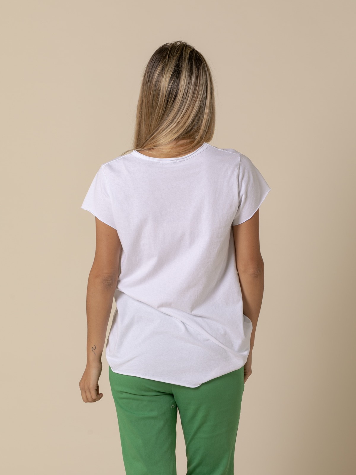 Woman Vintage mini t-shirt  White