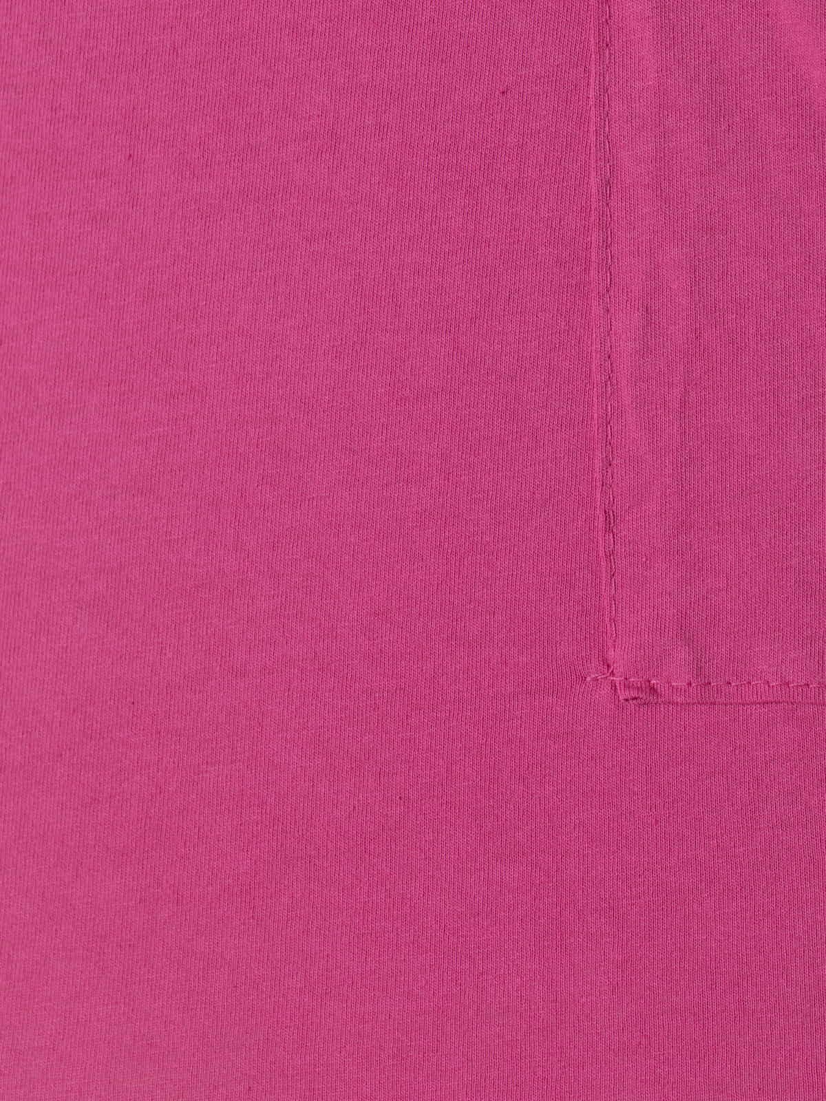 Woman Pocket cotton T-shirt  Magenta