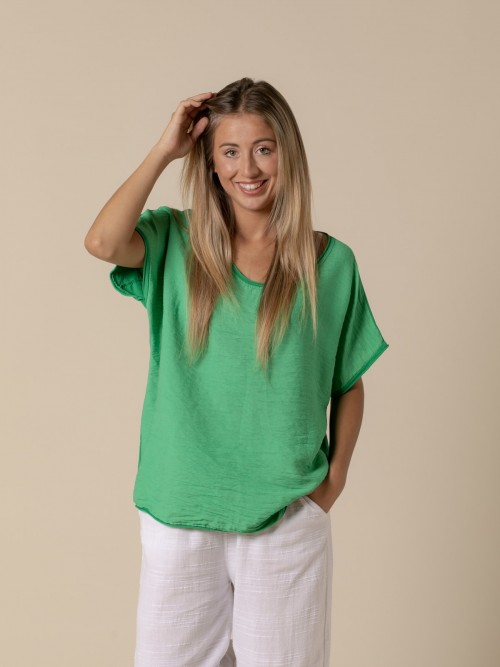 Camiseta comfy visco-cotton Verde
