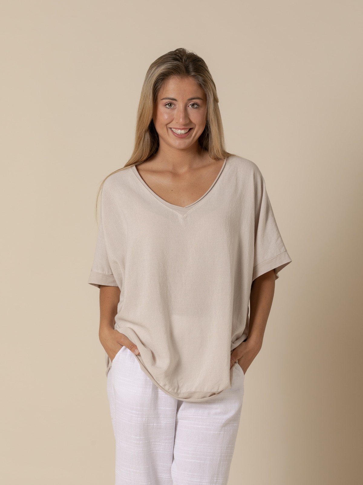 Woman  Beige