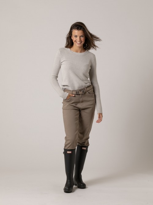 Pantalón mom fit best quality Taupe