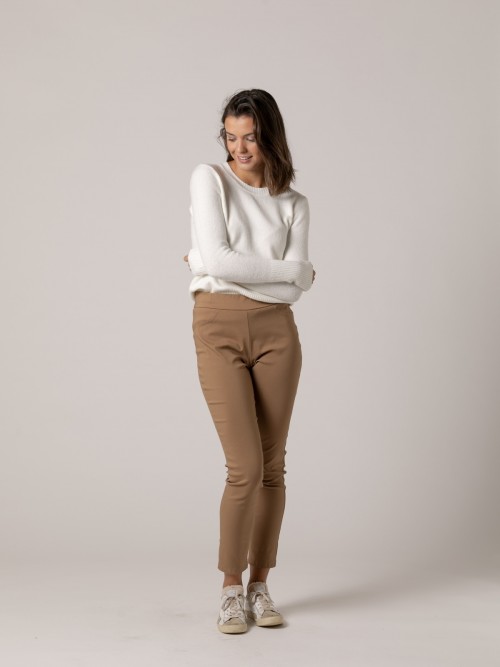 Woman Lycra skinny pants Camel