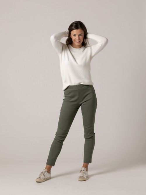 Woman Lycra skinny pants Khaki