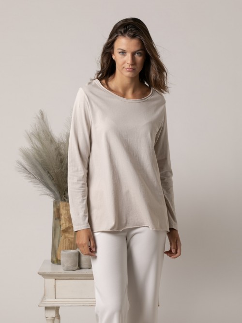 Camiseta lisa algodón must 100% algodón Beige