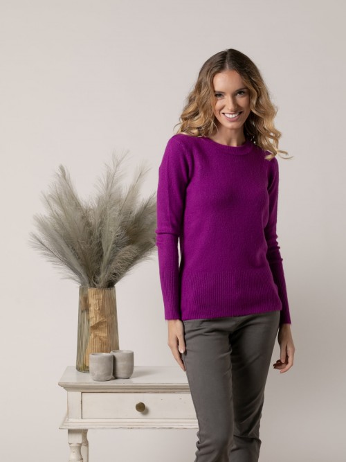 Jersey must soft cuello caja Magenta