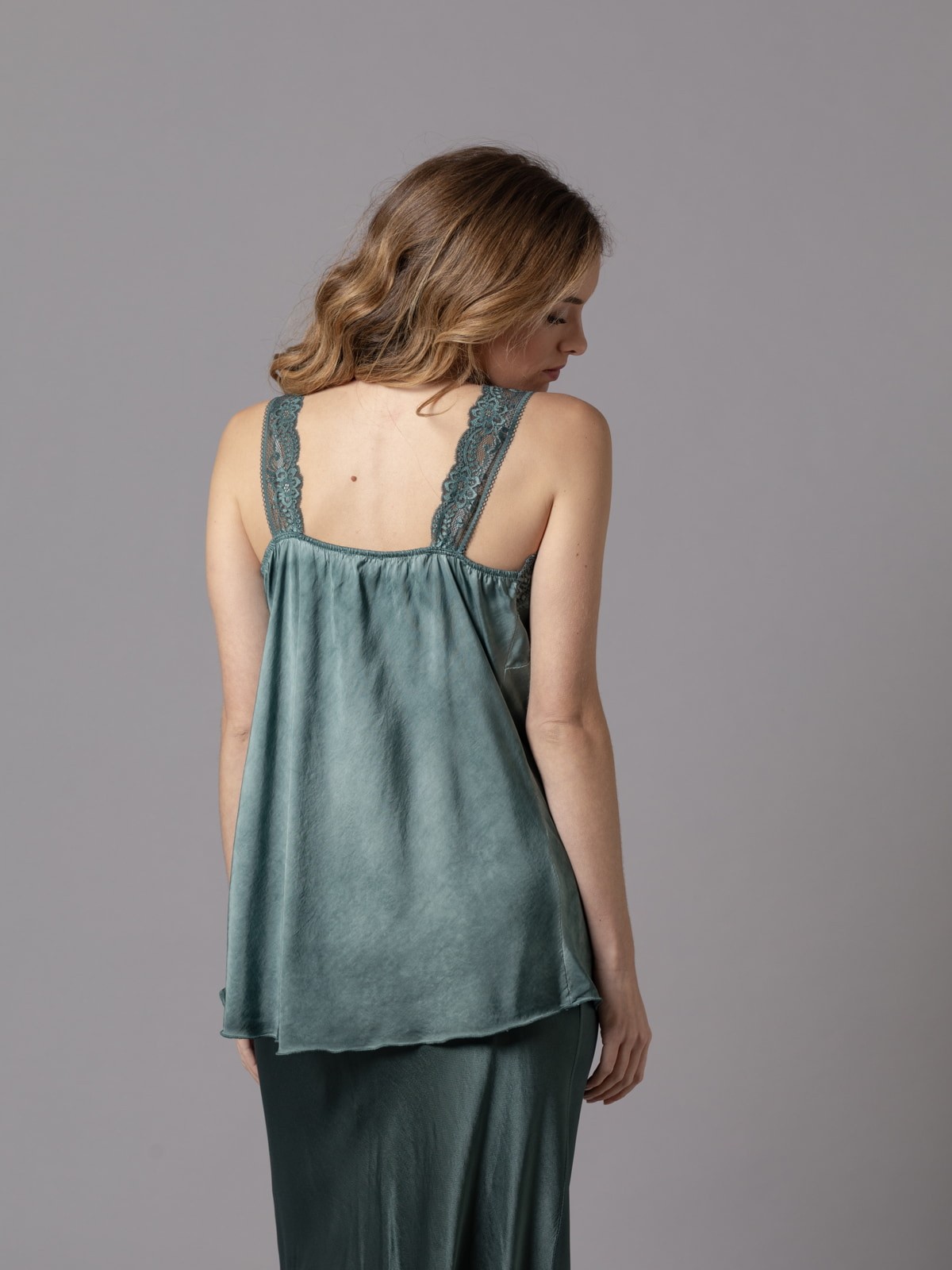 Woman Adaptable lingerie top Green botella