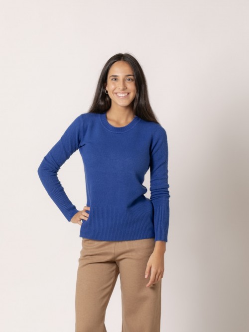 Jersey must soft cuello caja azul noche