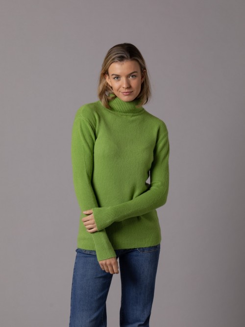 Jersey must cuello vuelto Oliva