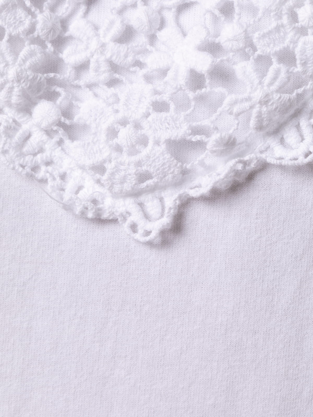 Jersey algodón 100% detalle corazón bordado color Blanco