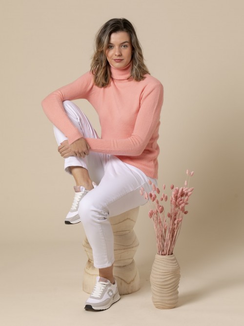 Woman Must-have turtleneck sweater  Pinkcolour