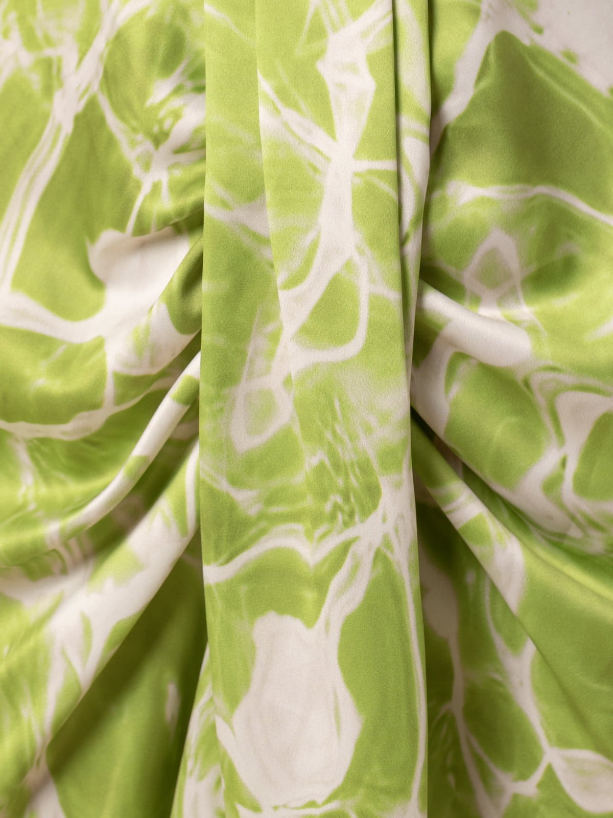 Long sleeve printed dress  Green colour