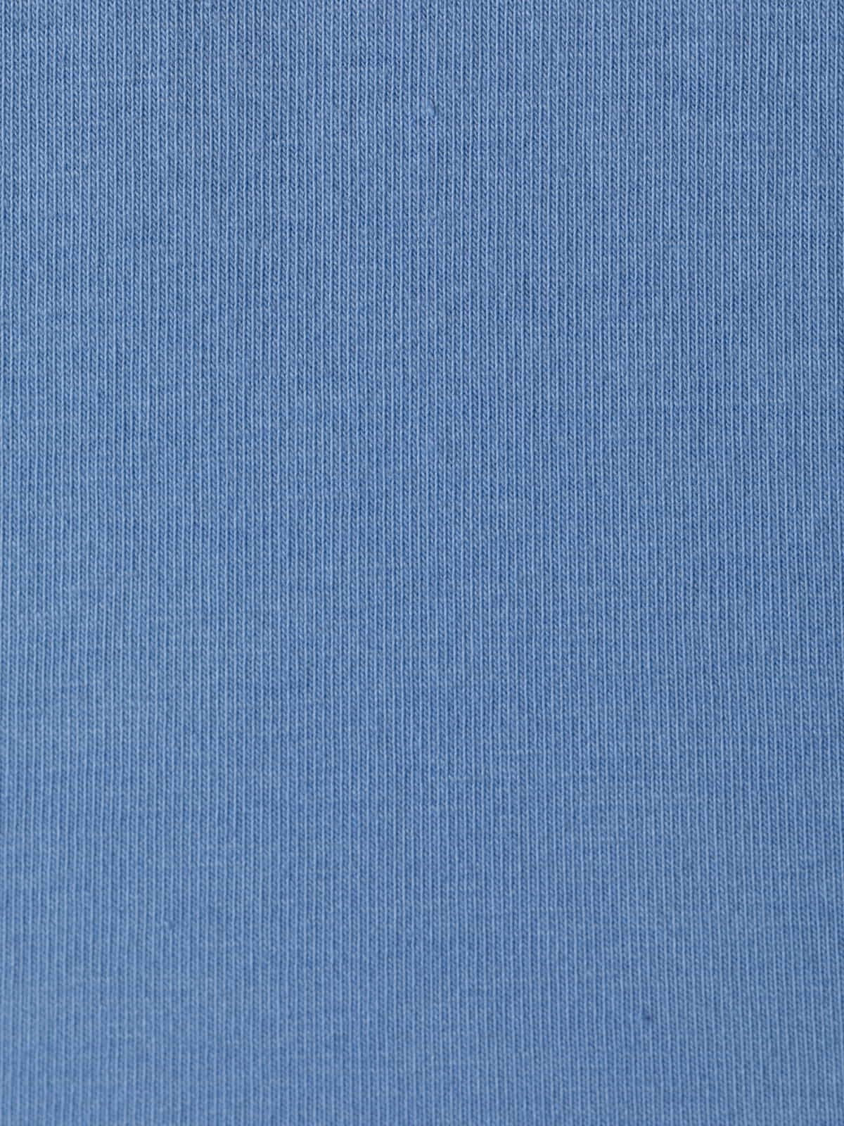 Camiseta algodón 100% escote en pico color Azul