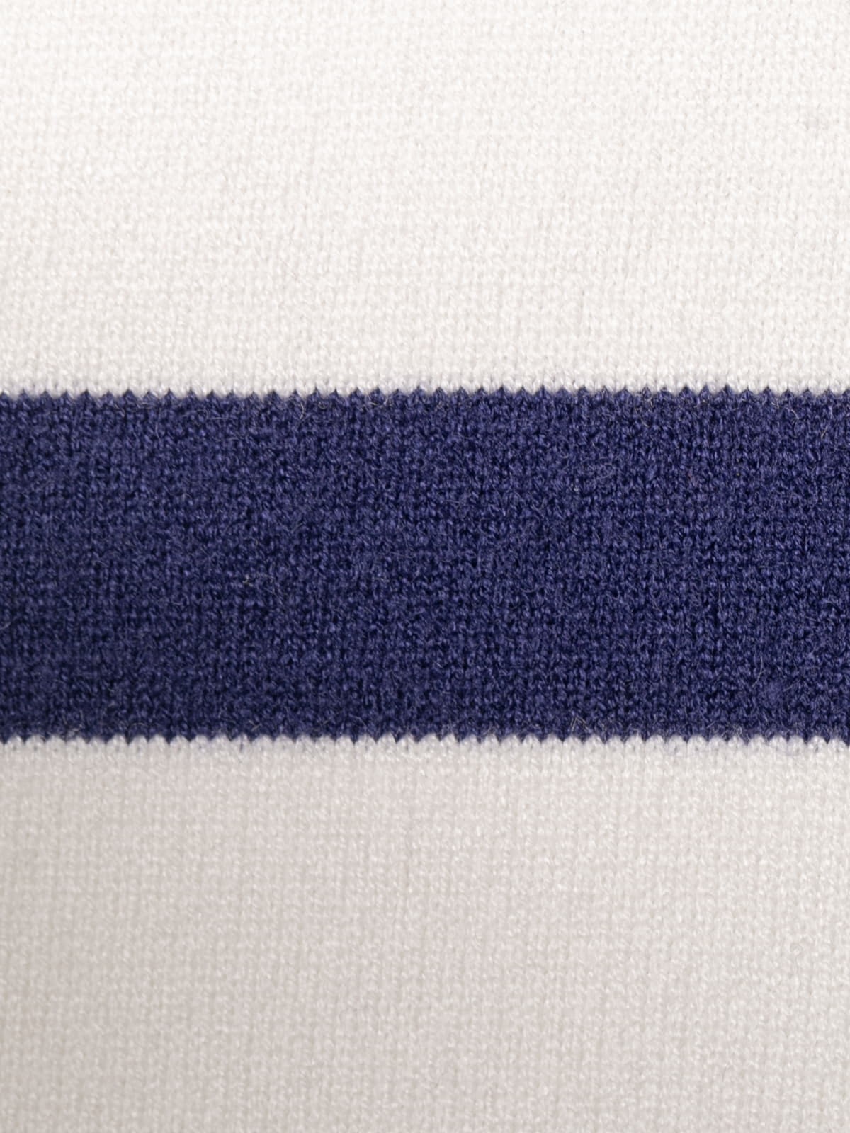 Chaqueta corta de rayas tejido fino color Azul