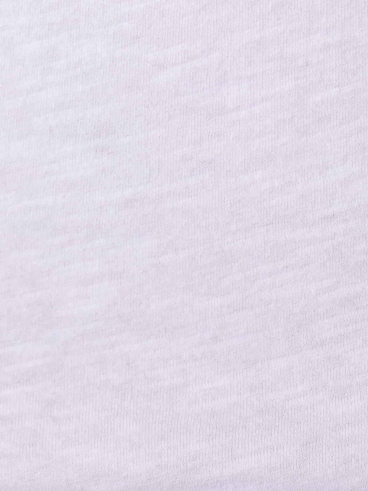 Camiseta cuello redondo 100% algodón color Blanco