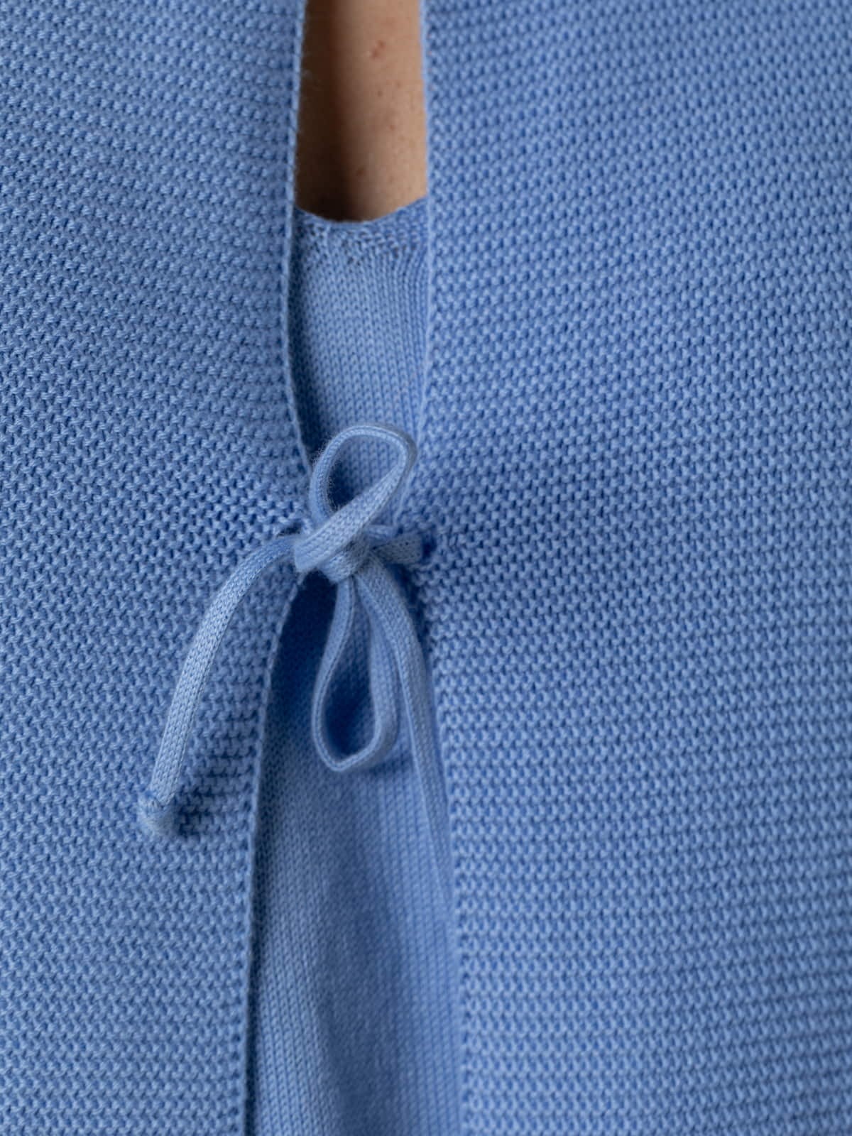 Chaqueta Angela punto algodón 100% color Azul