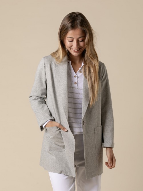 Woman Comfy oversized blazer Greycolour