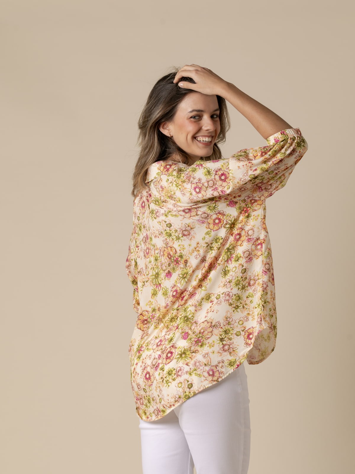 Woman Flower print blouse  Limacolour