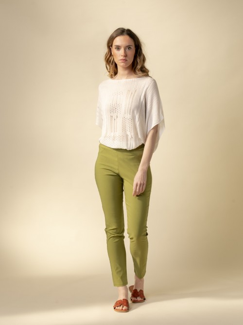 Woman Skinny pants with comfy lycra  Pistachocolour