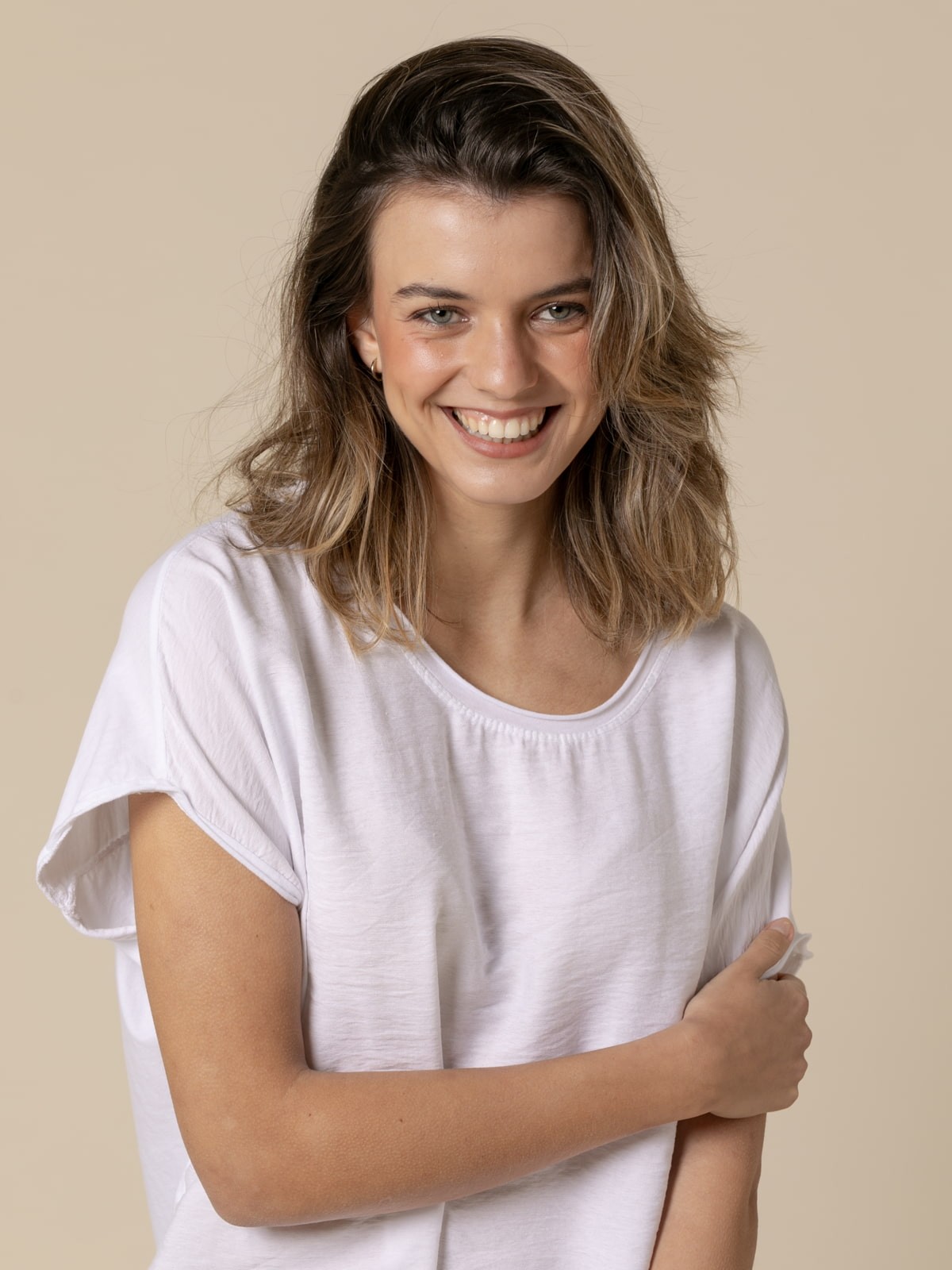 Woman Short sleeve pocket t-shirt  Whitecolour