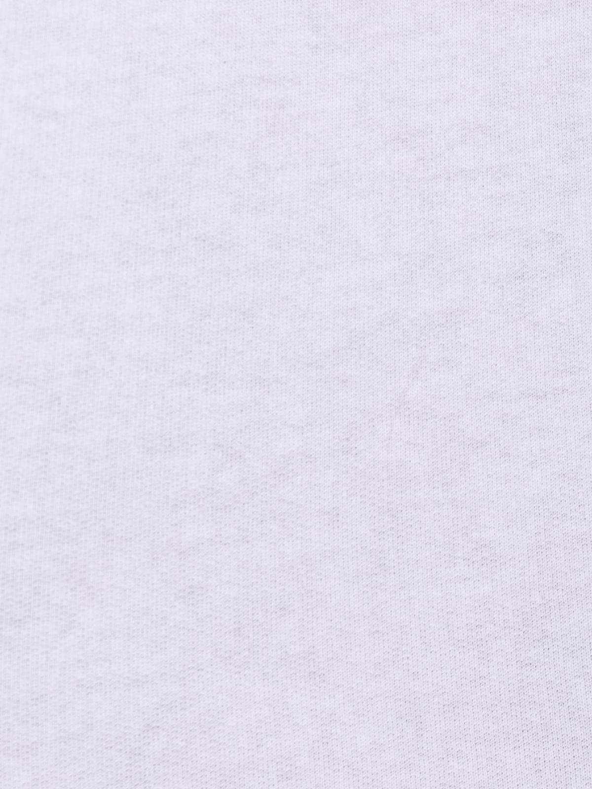 Camiseta felpa fina detalle escote color Blanco