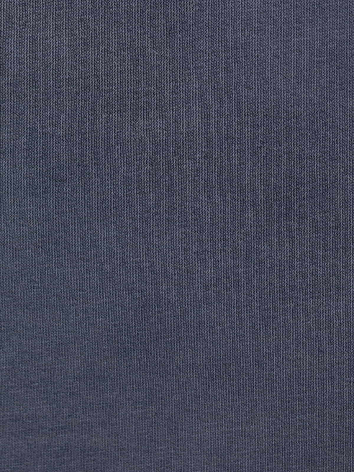 Camiseta felpa fina detalle escote color Azul Jean