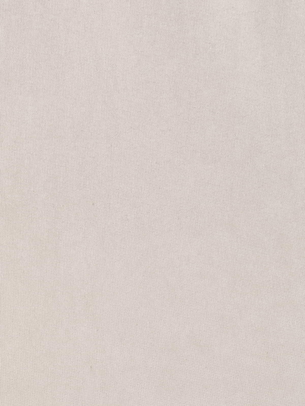 Camiseta felpa fina detalle escote color Beige