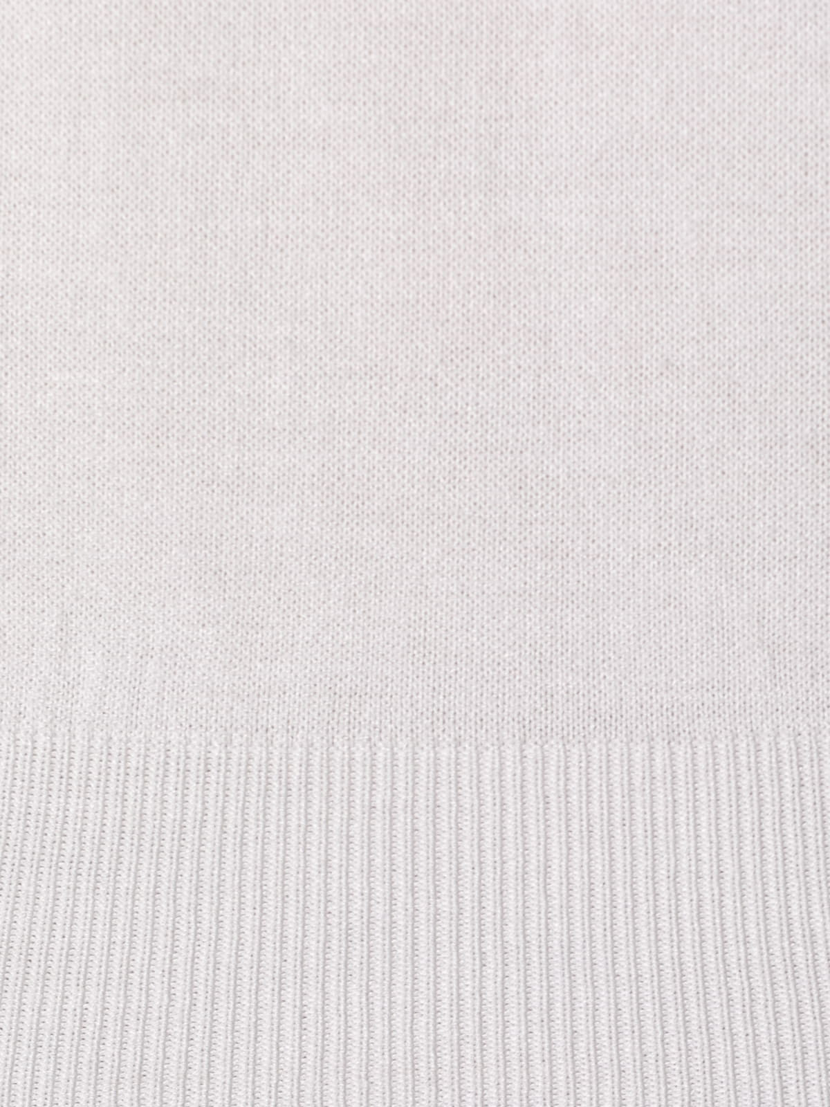Top de punto hombro plisado color Blanco