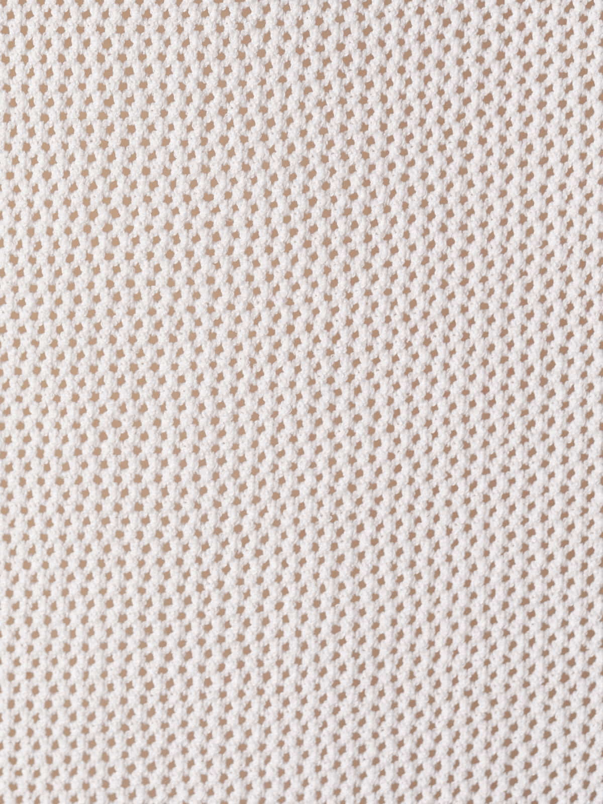 Sleeveless fluid fine mesh jersey  White colour