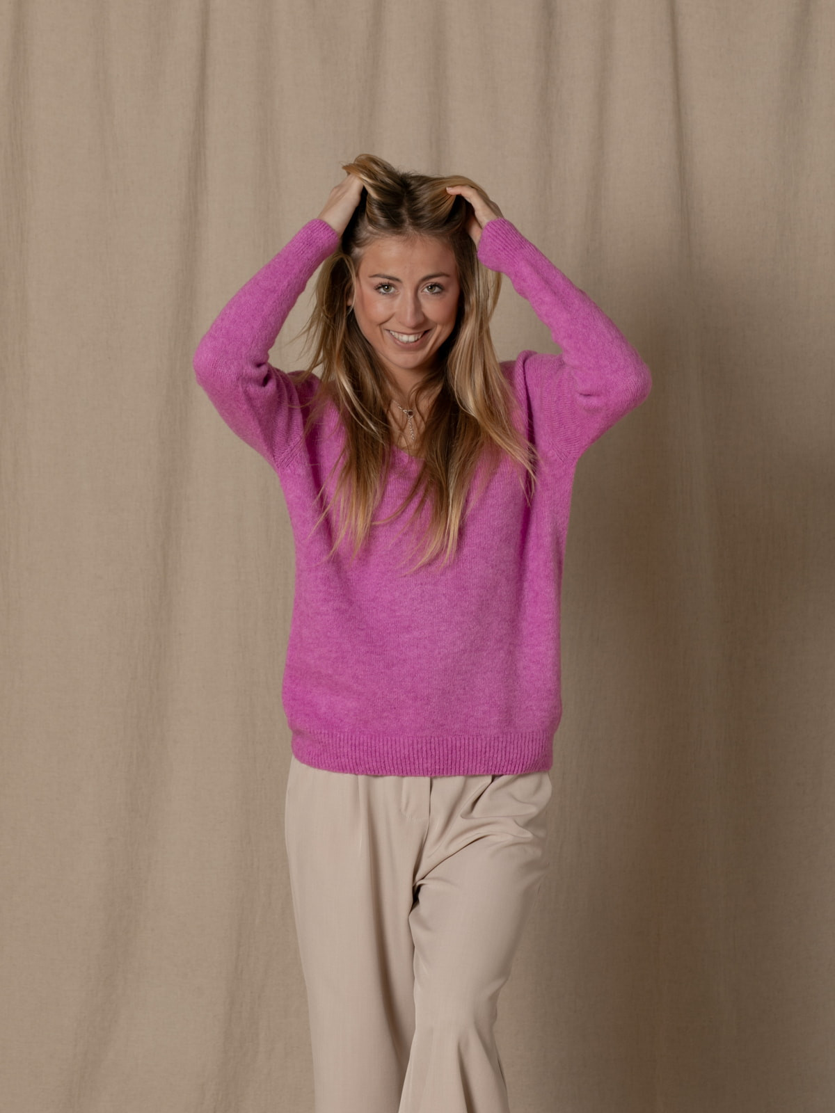 Jersey srping alpaca c/pico color ORQUIDEA
