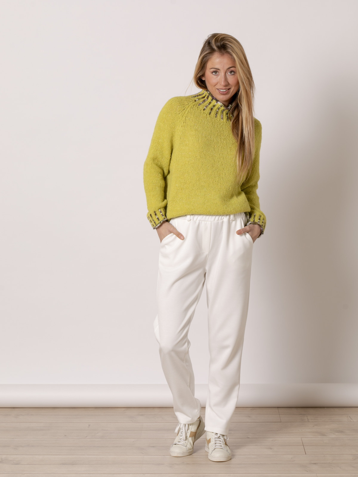 Pantalón confy sport color Blanco