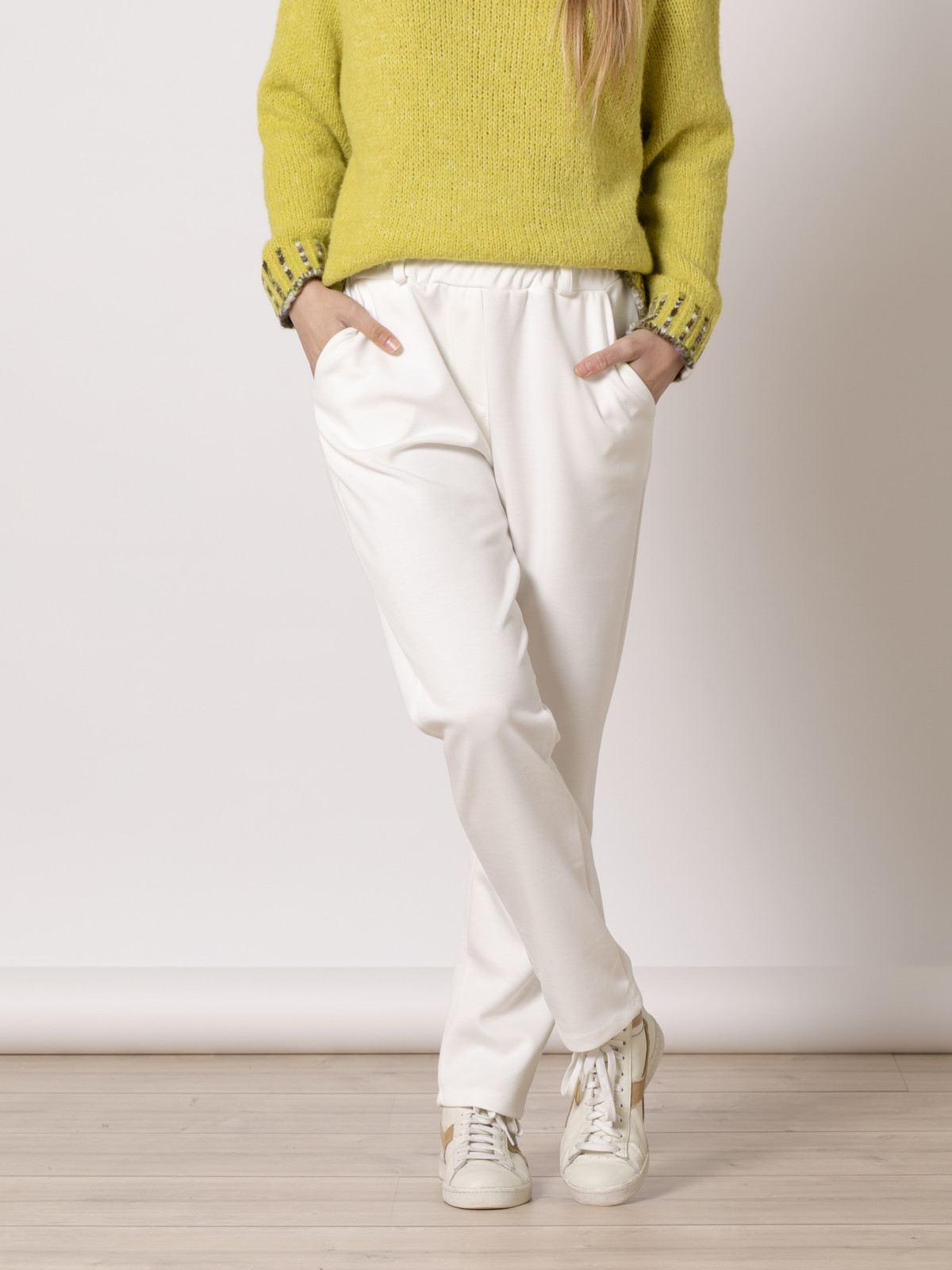 Pantalón confy sport color Blanco