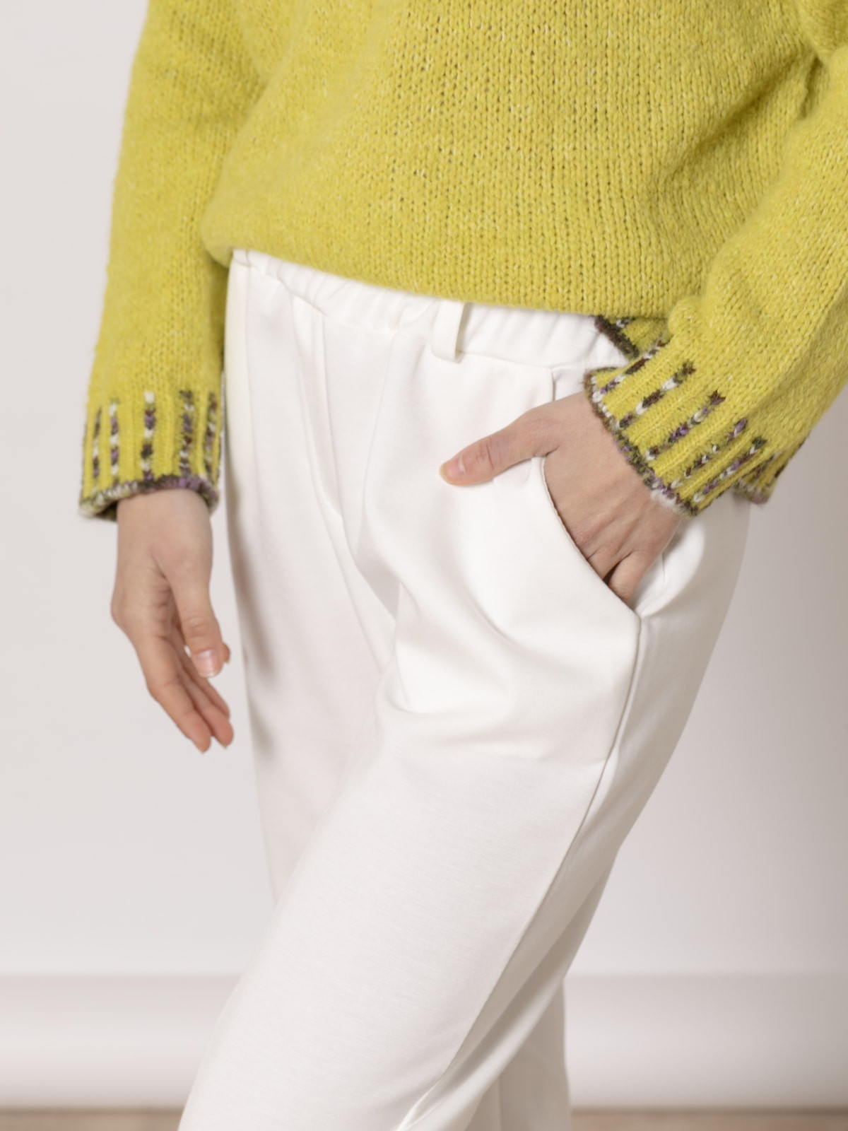 Pantalón confy sport color Blanco