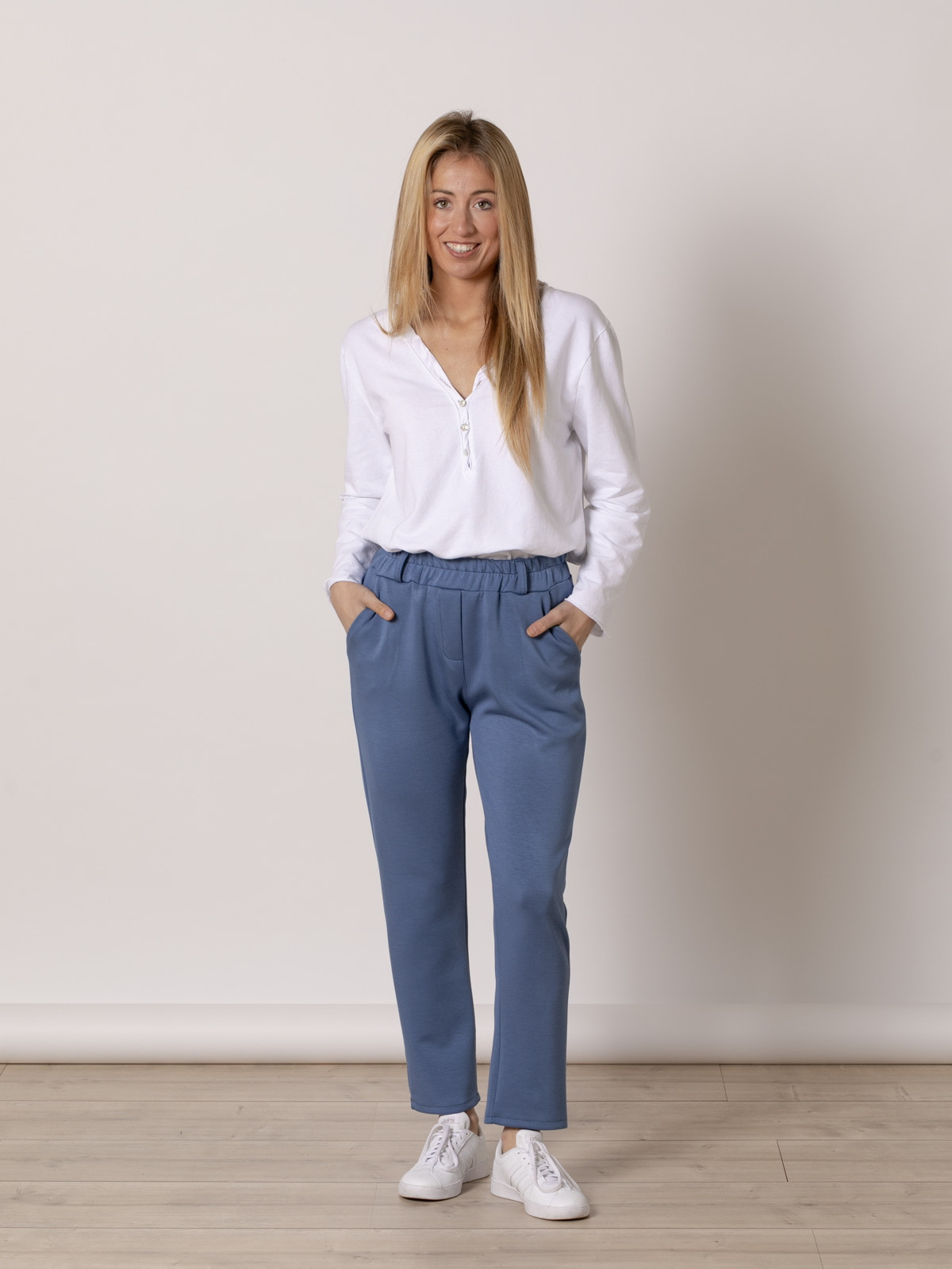 Pantalón confy sport color Azul Jean