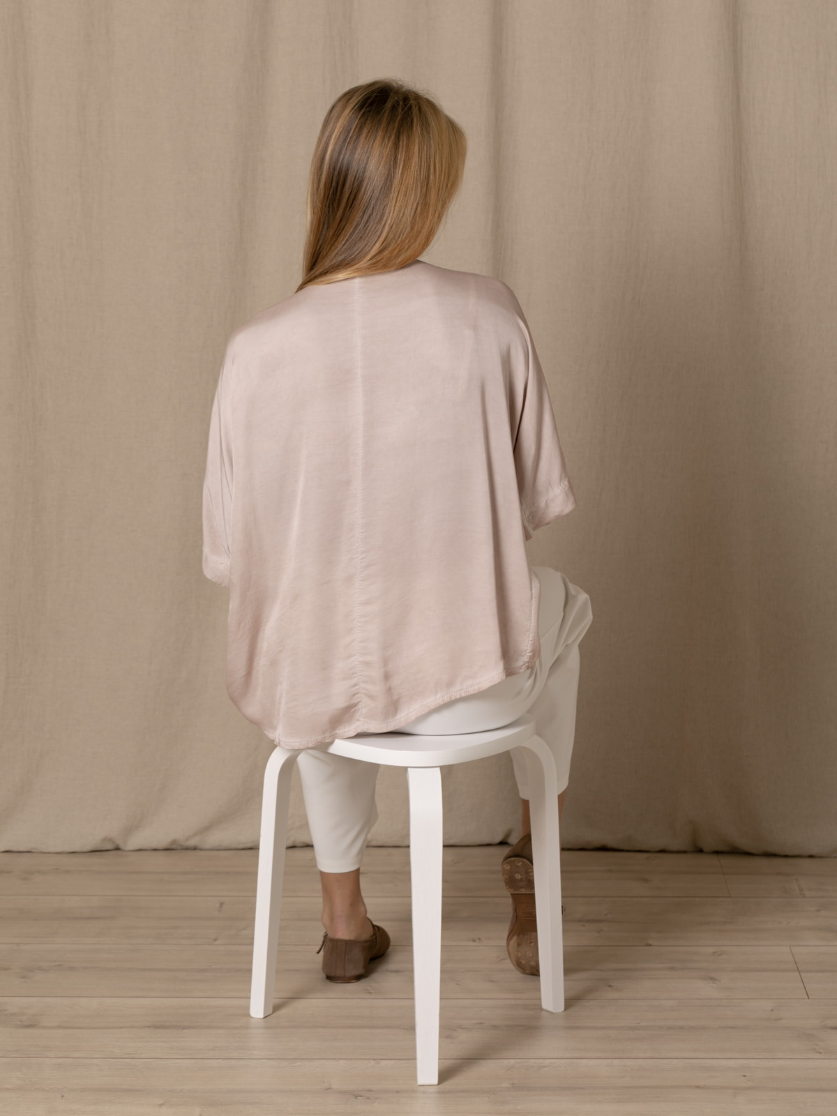Blusa oversize lencera color Rosa