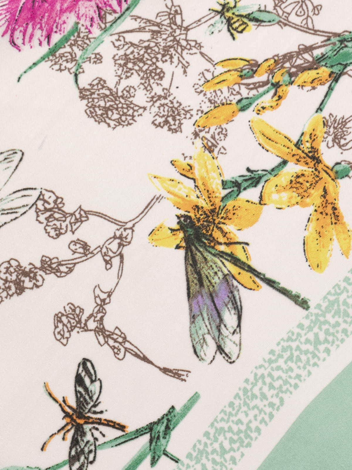 Scarf drawing 70x70  Green colour