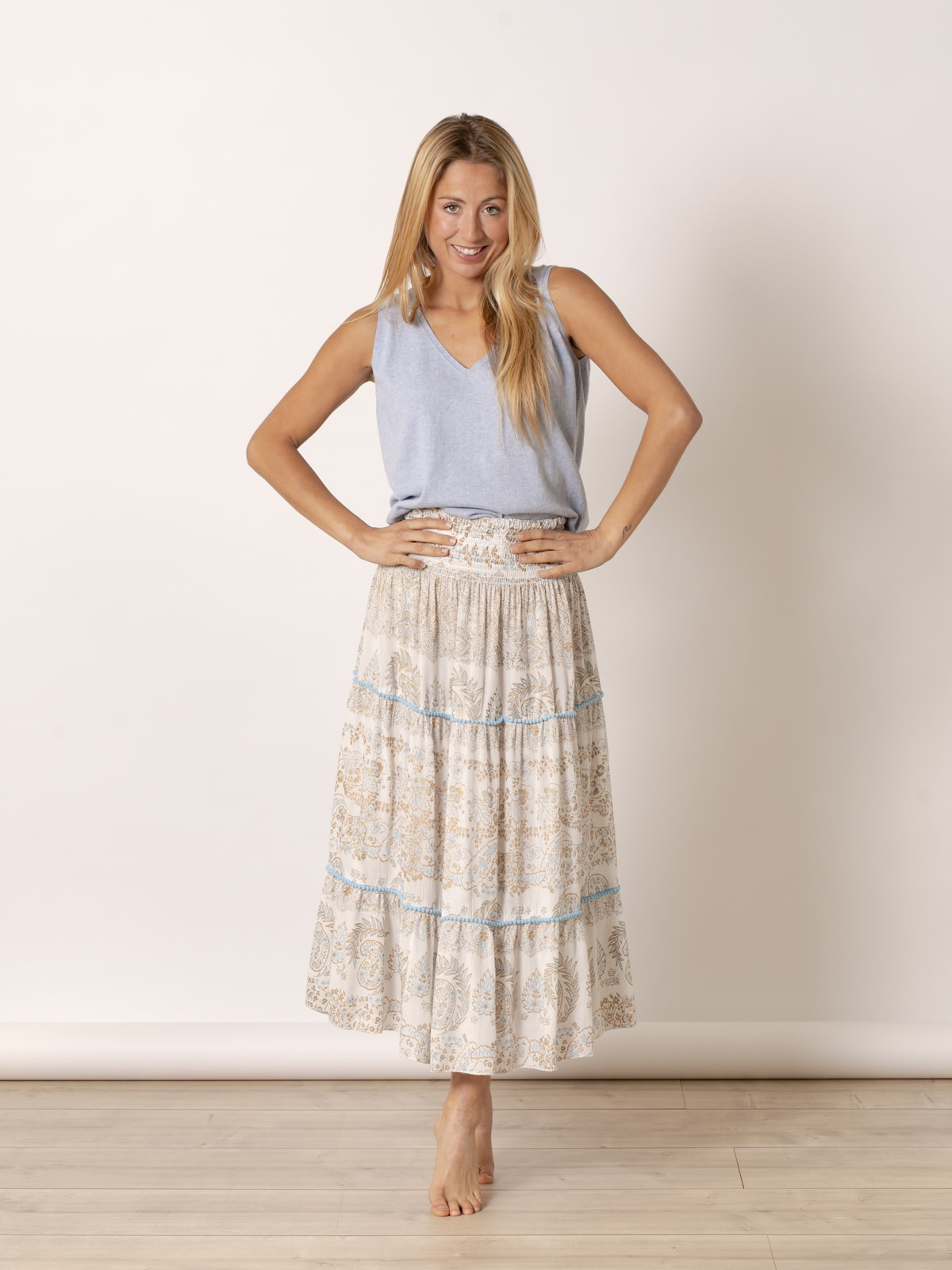 Flowing Lucia skirt  Blue colour