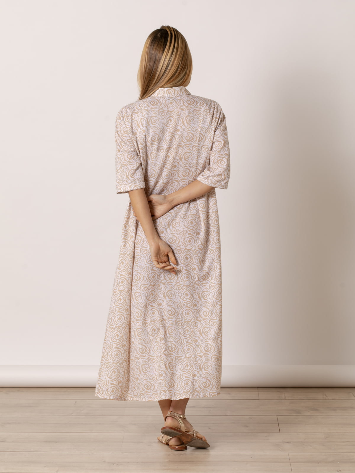 Long shirt dress  Beige colour