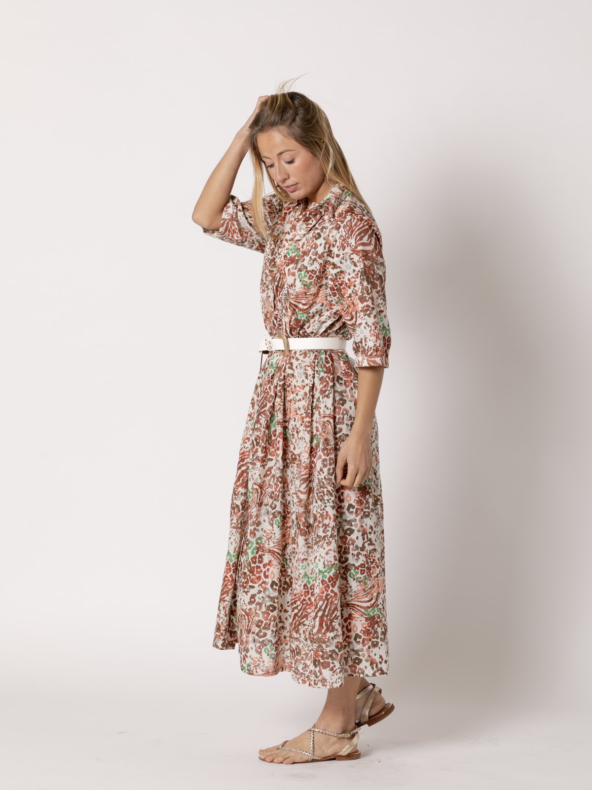 Long shirt dress  Tile colour