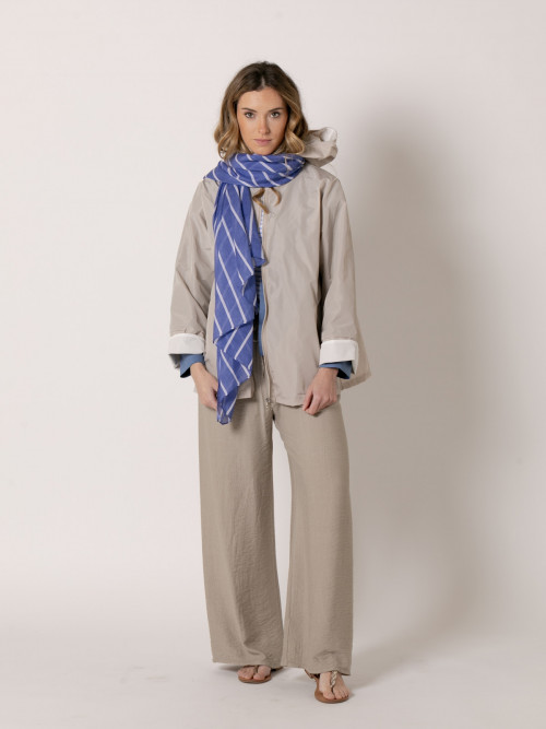 Fular rayas cotton 100% color Azul