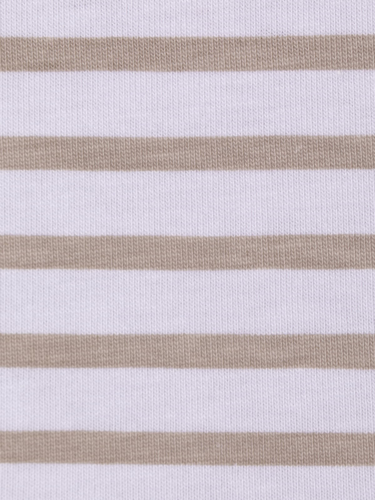 Camiseta de rayas c/redondo vivos color Beige