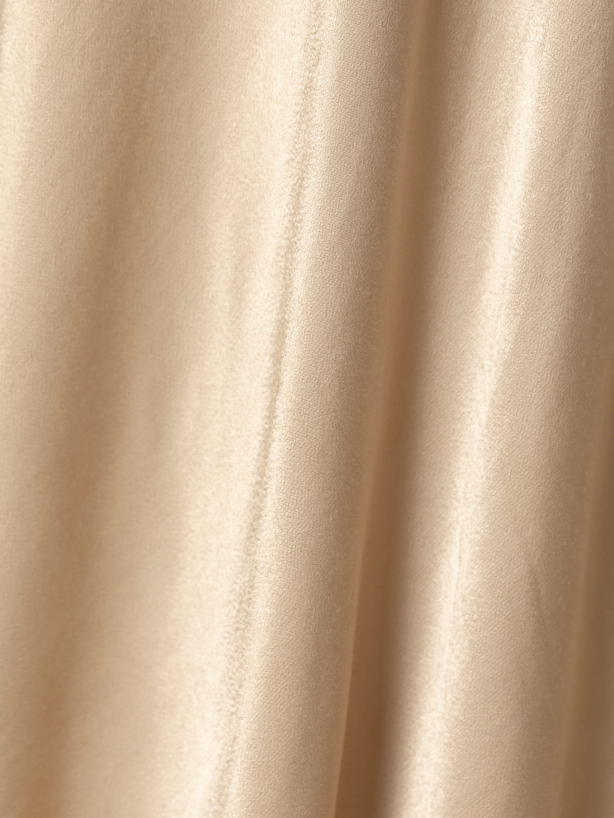 Long vegetable satin skirt  Camel colour