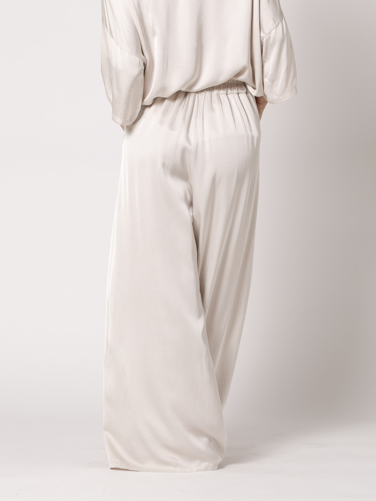 Short jacket with a hood and vegetable viscose  Beige colour