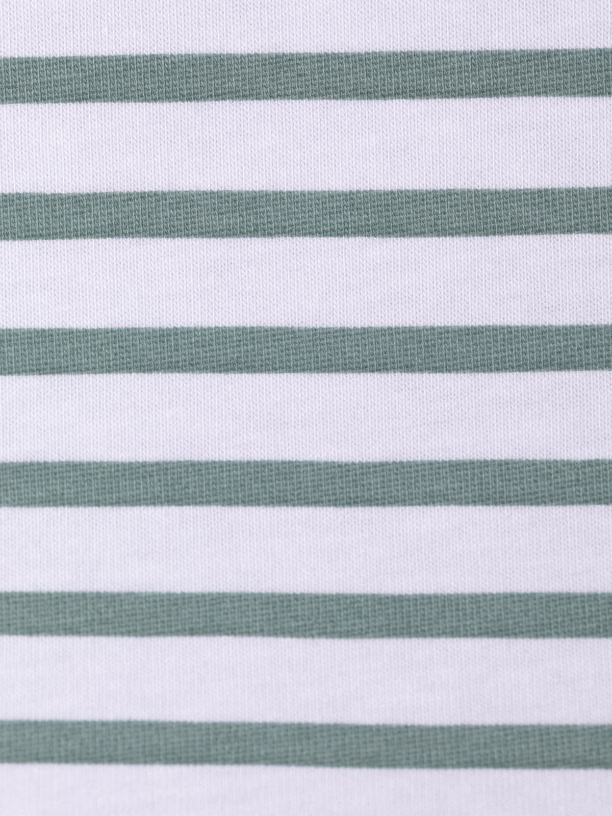 Striped T-shirt with rounded edges  verde esmeralda colour