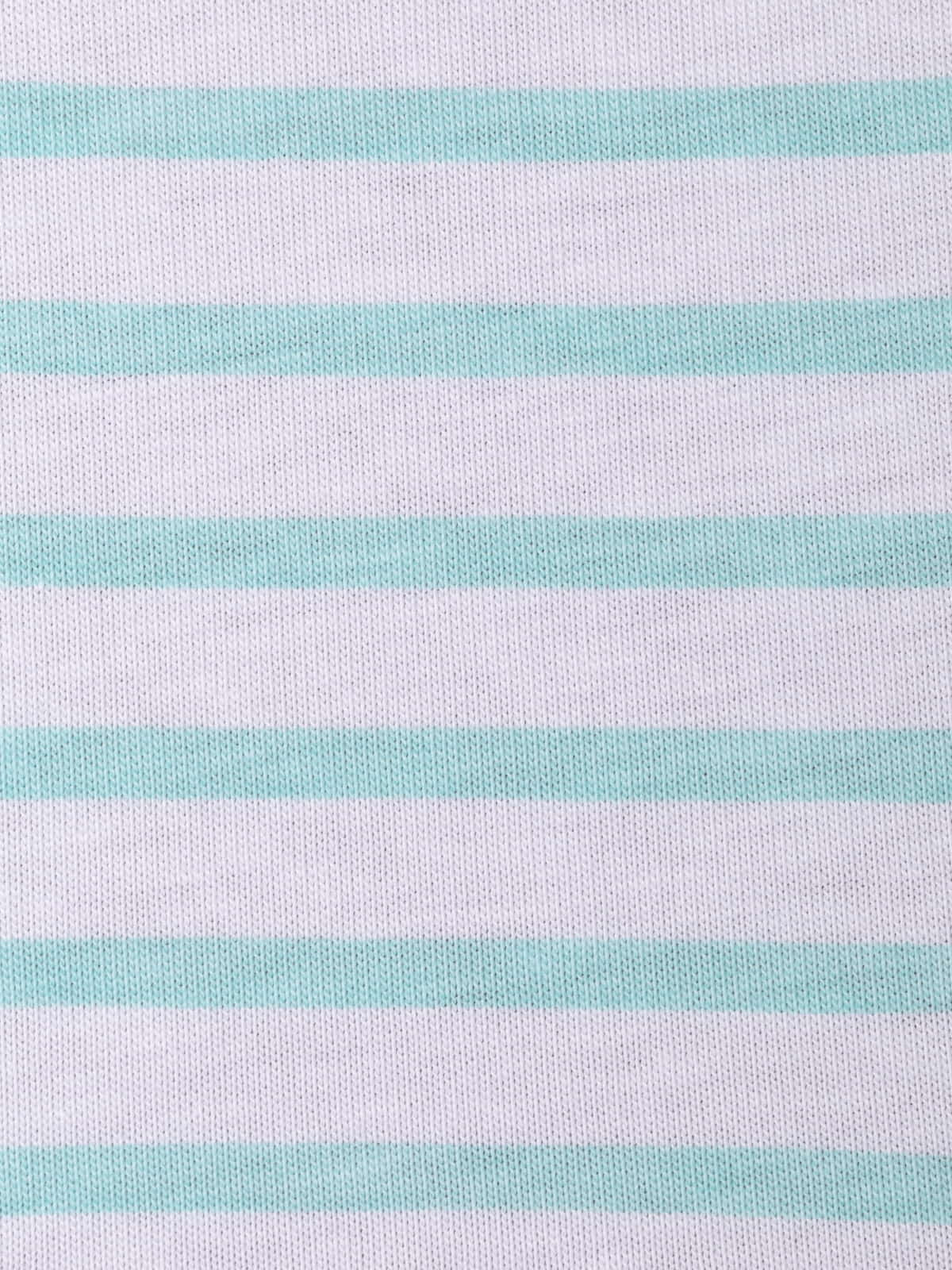 Camiseta de rayas c/redondo vivos color Aqua