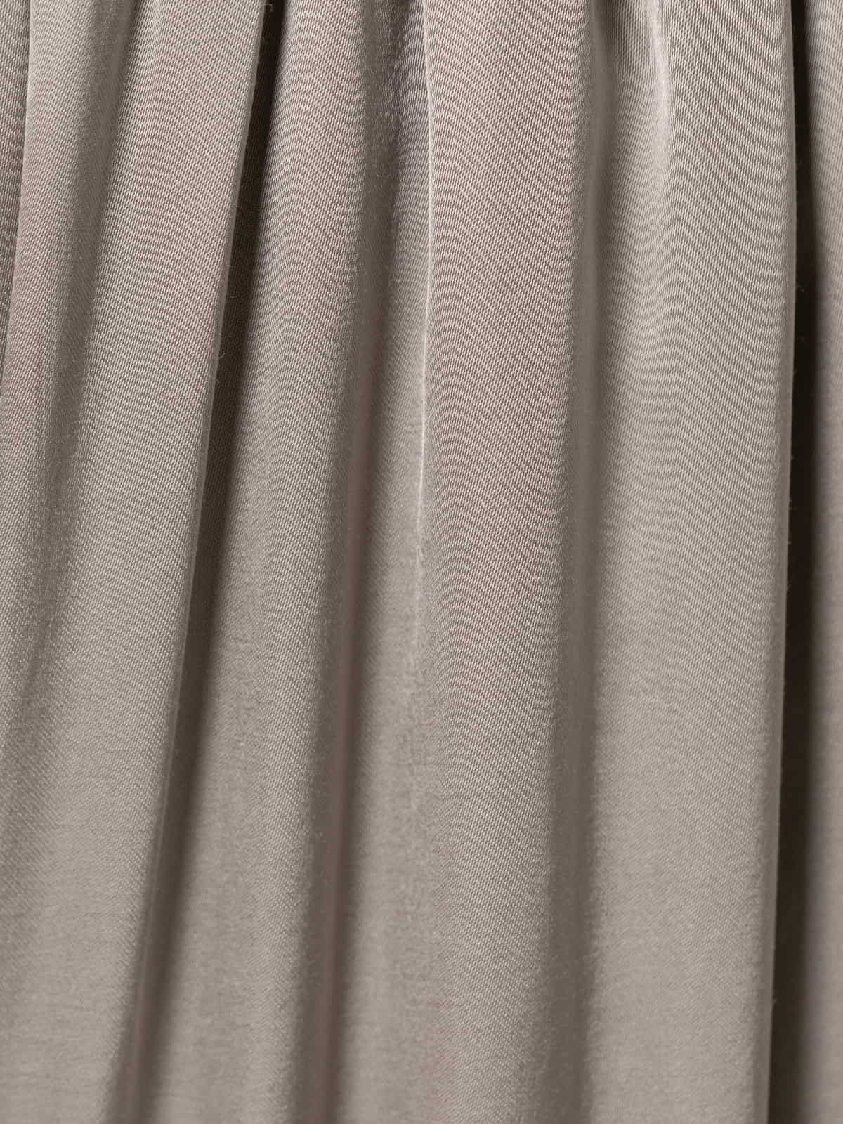 Wide vegetable satin trousers  Taupe colour