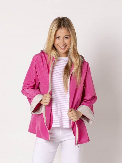 Waterproof jacket with piping  ORQUIDEA colour