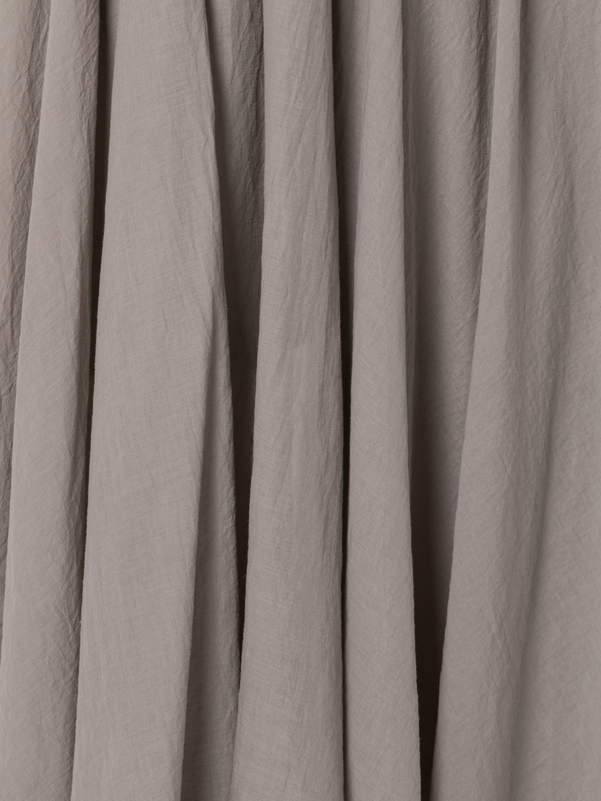 Long, full-length muslin skirt  Taupe colour
