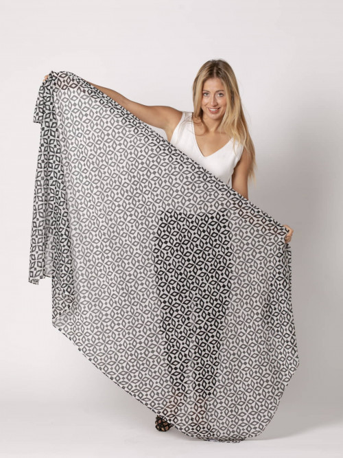 Cotton diamond scarf  Crudecolour