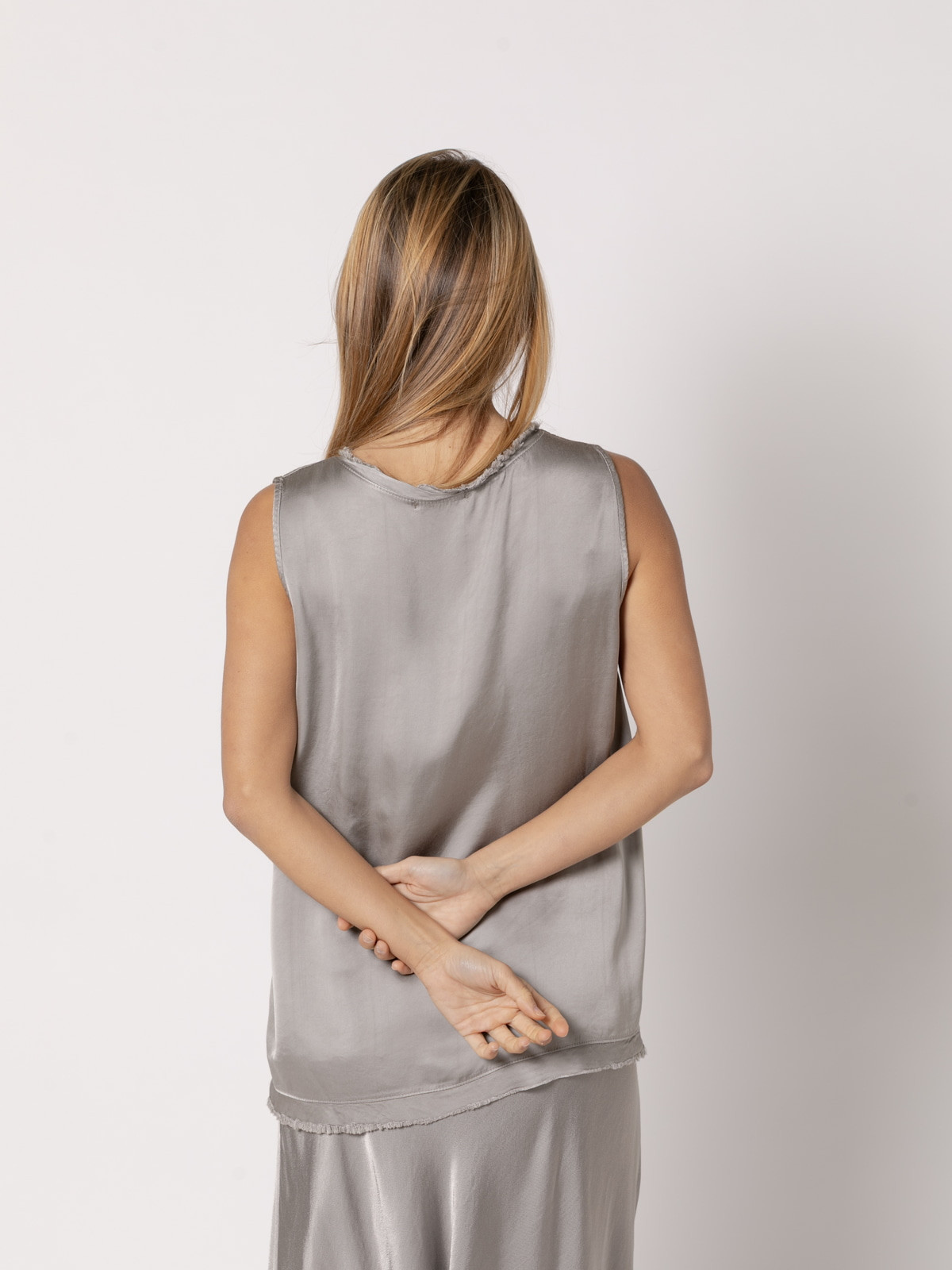 Flowy lace top  Taupe colour