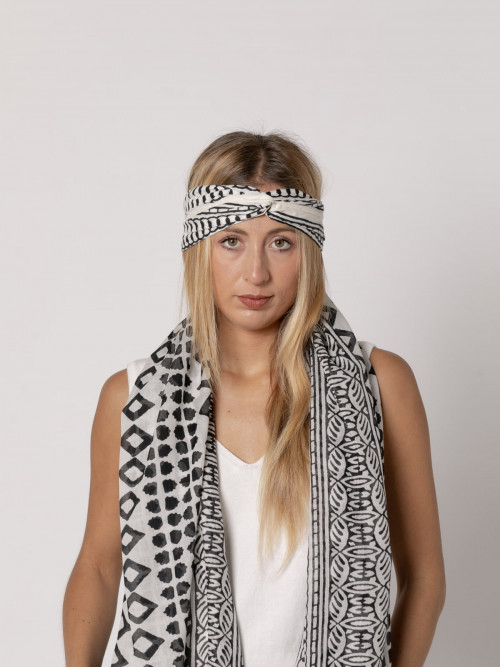 Bandana algodón 100% para pelo color Gris Oscuro